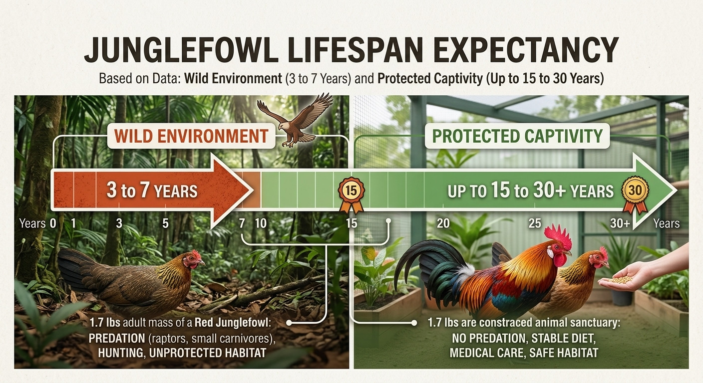 Junglefowl Lifespan